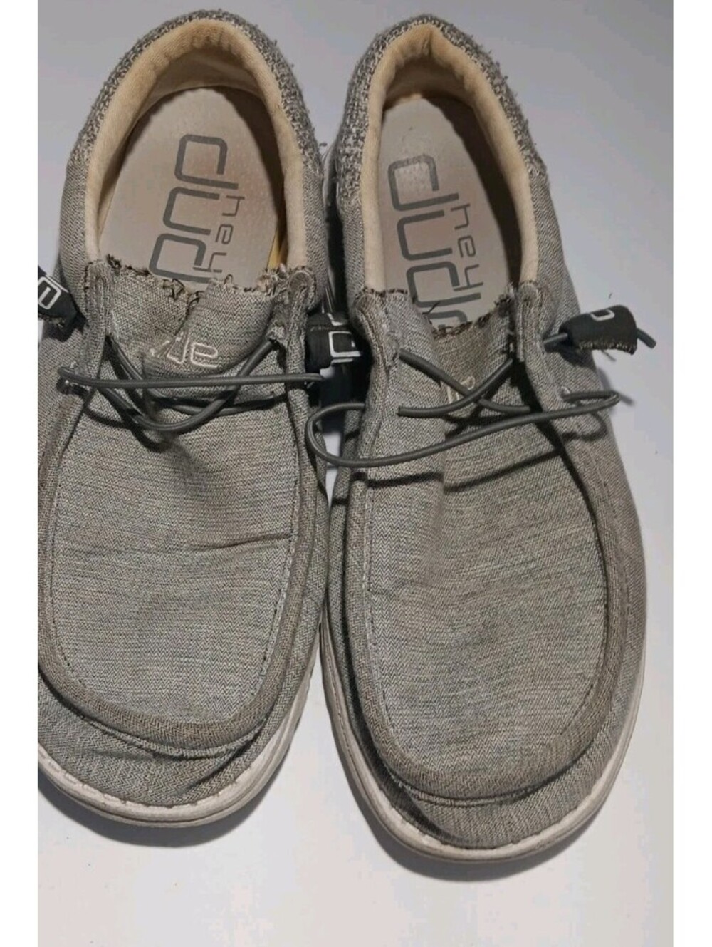 Hey Dudes Shoes Grey Wally Funk Size 8 Men